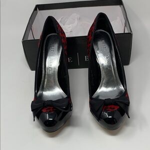 White House Black Market Red and Black Heels